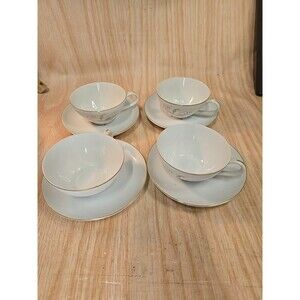 Set Of FOUR (4) Cups & Saucers Kaysons Golden Rhapsody